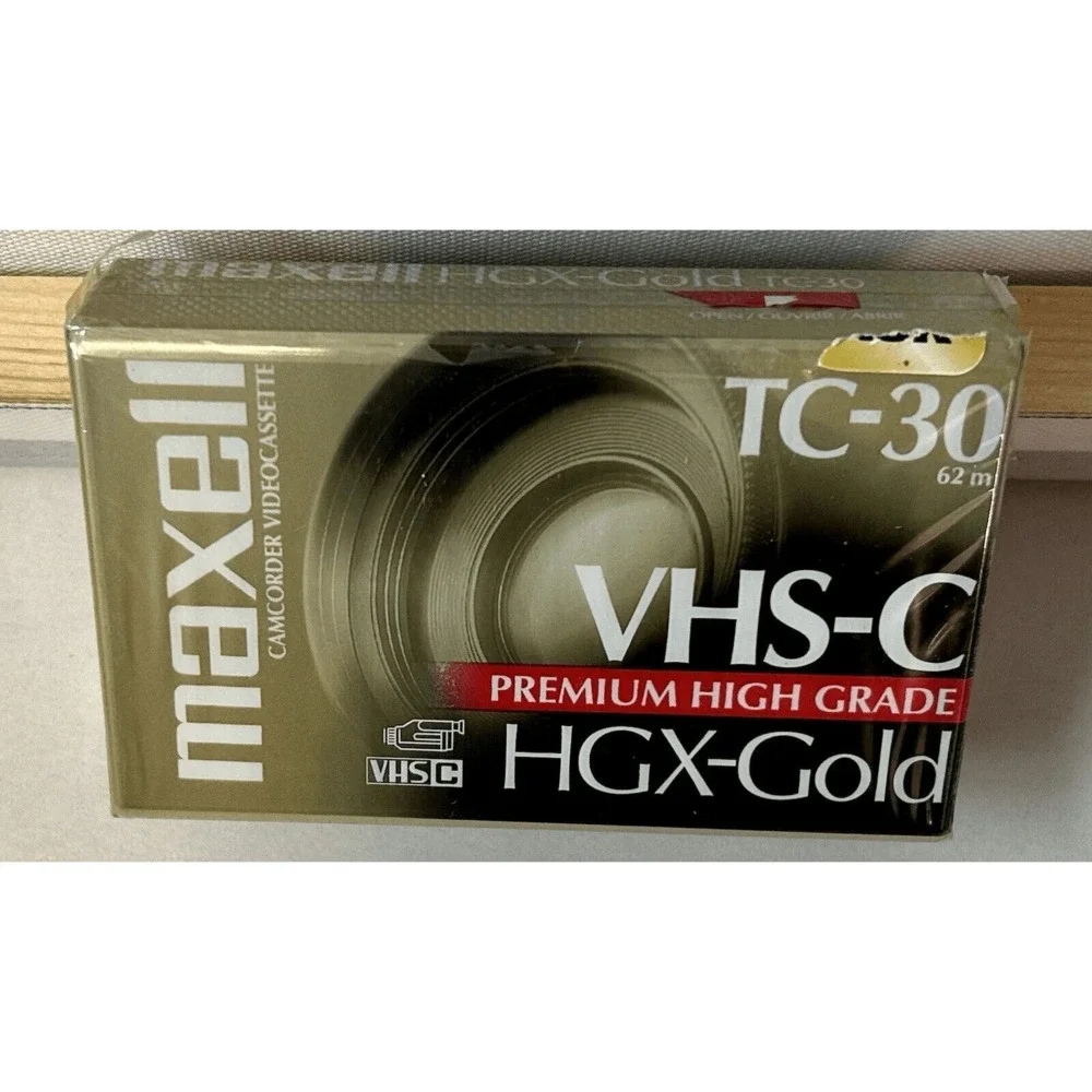 NEW IN PACKAGE! VINTAGE Maxell MAX203010 High Grade VHS-C Videotape Cassette